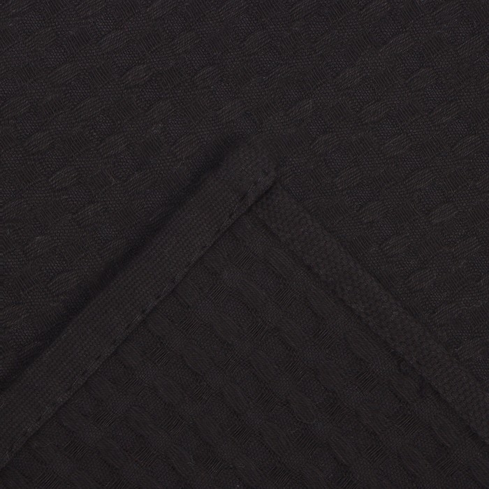 Набор кухонных полотенец "Доляна", цвет чёрный, 35х60см-2шт., 100% хл, вафля, 220 гр/м2