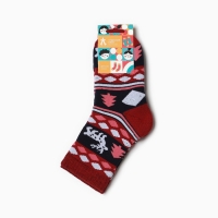 Носки детские махровые, цвет красный, размер 18-20 Носки детские махровые, цвет красный, размер 18-20