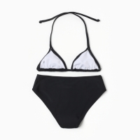 Купальник раздельный для девочек, цвет чёрный, рост 122-128 см