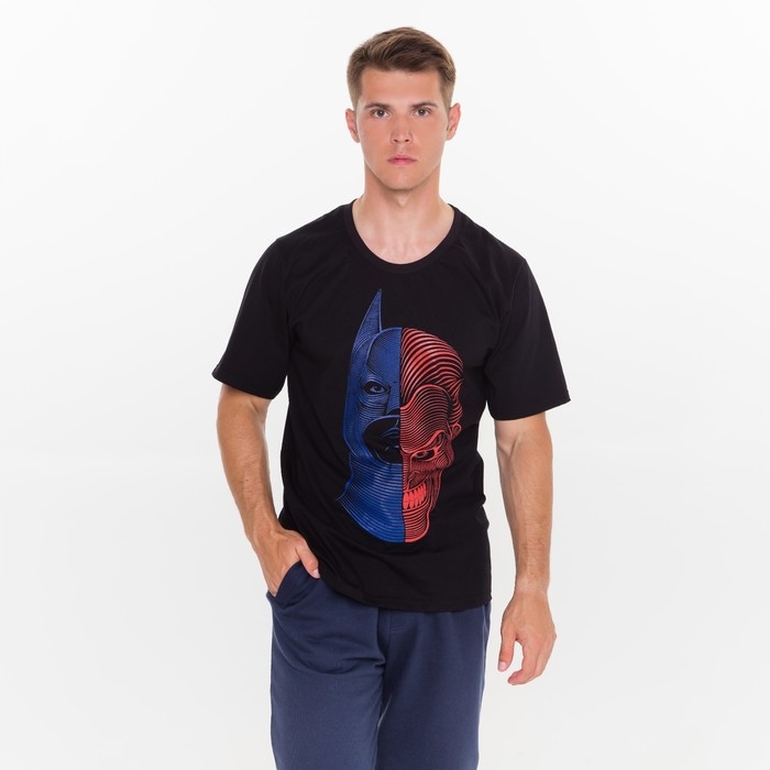 Футболка мужская, цвет черный, face, размер 56 Футболка мужская, цвет черный, face, размер 56