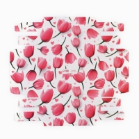 Коробка под 4 конфеты и шоколад с ячейками &laquo;Тюльпаны&raquo; 18.8 х 15.7 х 3 см