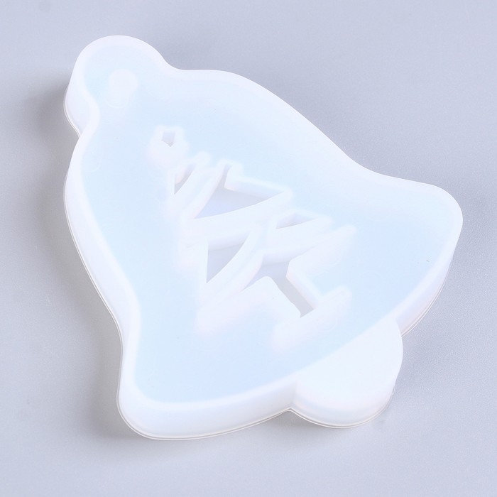 Форма силиконовая универсальная, подвеска «Колокольчик с ёлочкой» Форма силиконовая универсальная, подвеска «Колокольчик с ёлочкой»