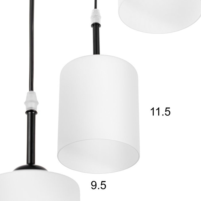 Светильник "Лорс" 3хЕ27 40Вт черный 30х30х18-118 см