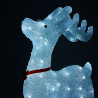 Светодиодная фигура &laquo;Оленёнок&raquo; 46 &times; 70 &times; 22 см, акрил, 100 LED, 8 режимов, 220 В, свечение белое