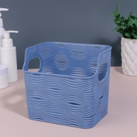 Органайзер для хранения &laquo;WAVE&raquo;, с ручками, 1 секция, 13 &times; 9 &times; 11,5 см, цвет МИКС