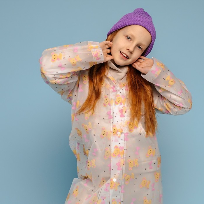 Дождевик детский &laquo;Мишка&raquo; (125-155 см)