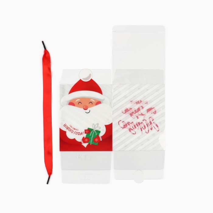 Коробка подарочная новогодняя складная ПВХ, &laquo;Подарок от Деда Мороза&raquo;, 12 х 15 х 12 см, Новый год