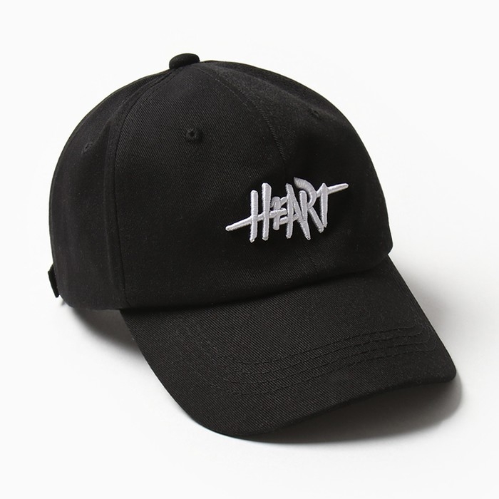 Кепка женская MINAKU Кепка женская MINAKU "Heart", цвет черный, р-р 54-56
