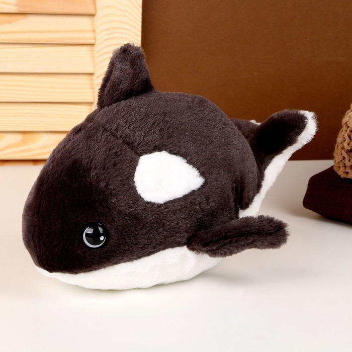 Мягкая игрушка «Касатка», 25 см, цвет чёрный Мягкая игрушка «Касатка», 25 см, цвет чёрный