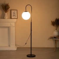 Торшер "Асфира" Е27 15Вт чёрно-белый h.171 см