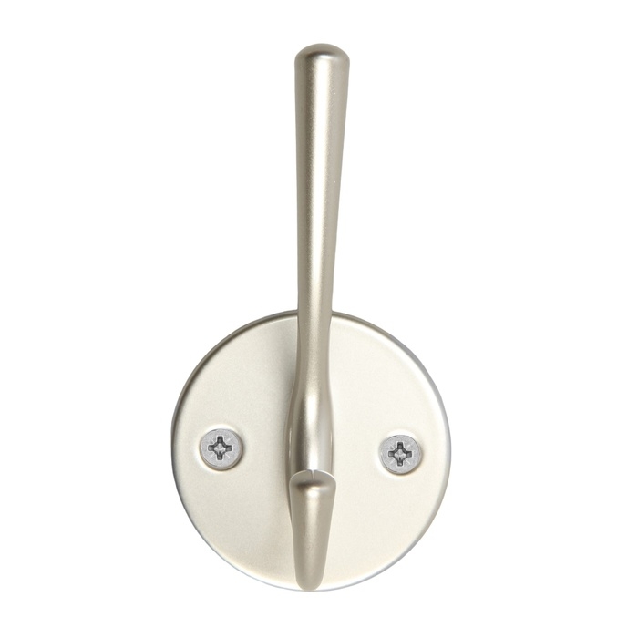 Крючок мебельный CAPPIO SIMPLE, двухрожковый, матовый хром