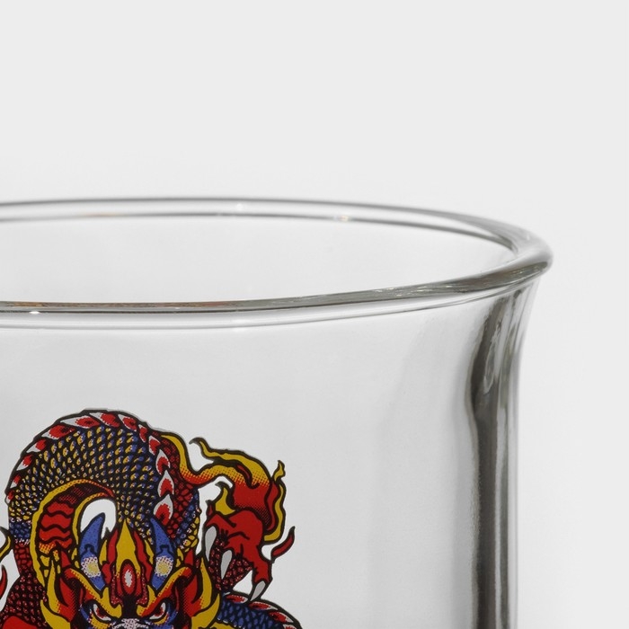 Кружка стеклянная &laquo;Огненный змей&raquo;, 450 мл
