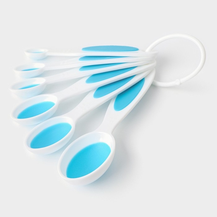 Набор мерных ложек Доляна &laquo;Тепло&raquo;, 6 шт: 0,62/1,25/2,5/5/7,4/15 мл, цвет МИКС