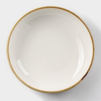 Тарелка фарфоровая глубокая Magistro «Церера», 700 мл, d=18,5 см, цвет коричневый Тарелка фарфоровая глубокая Magistro «Церера», 700 мл, d=18,5 см, цвет коричневый