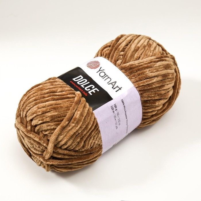 Пряжа Пряжа "Dolce" 100% микрополиэстер 120м/100гр (765 бежевый) МИКС