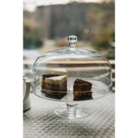 Подставка для торта на ножке со стеклянной крышкой Magistro &laquo;Лакомство&raquo;, 28&times;28 см