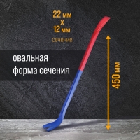 Лом-гвоздодер ТУНДРА, усиленный, 65 сталь, 450 х 22 х 12 мм Лом-гвоздодер ТУНДРА, усиленный, 65 сталь, 450 х 22 х 12 мм