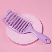 Расчёска массажная, широкая, вентилируемая, 7,5 × 23 см, цвет МИКС Расчёска массажная, широкая, вентилируемая, 7,5 × 23 см, цвет МИКС