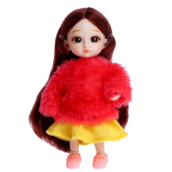 Кукла модная &laquo;Леночка&raquo; шарнирная, с аксессуарами, МИКС