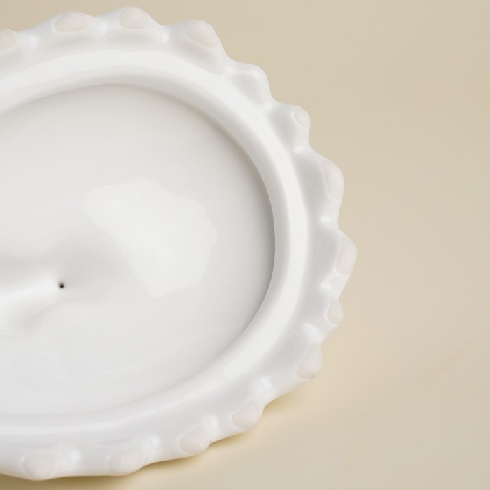 Конфетница керамическая SL Home «Пасхальные кролики», 15,5×12×16 см, цвет белый Конфетница керамическая SL Home «Пасхальные кролики», 15,5×12×16 см, цвет белый