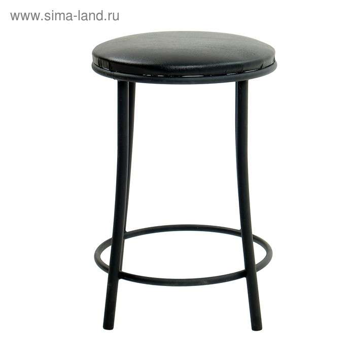 Табурет "Ультра" с кольцом,Черный/Черный