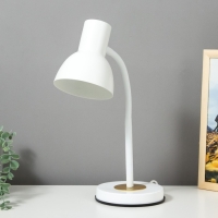 Настольная лампа "Чарли" 1х40Вт Е27 белый 18х15,5х45,5см RISALUX Настольная лампа "Чарли" 1х40Вт Е27 белый 18х15,5х45,5см RISALUX
