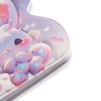 Записная книжка подарочная на гребне 80л,линия, цветной блок,обложка ПВХ 3D Зайка(10х10,5см) 10539 Записная книжка подарочная на гребне 80л,линия, цветной блок,обложка ПВХ 3D Зайка(10х10,5см) 10539