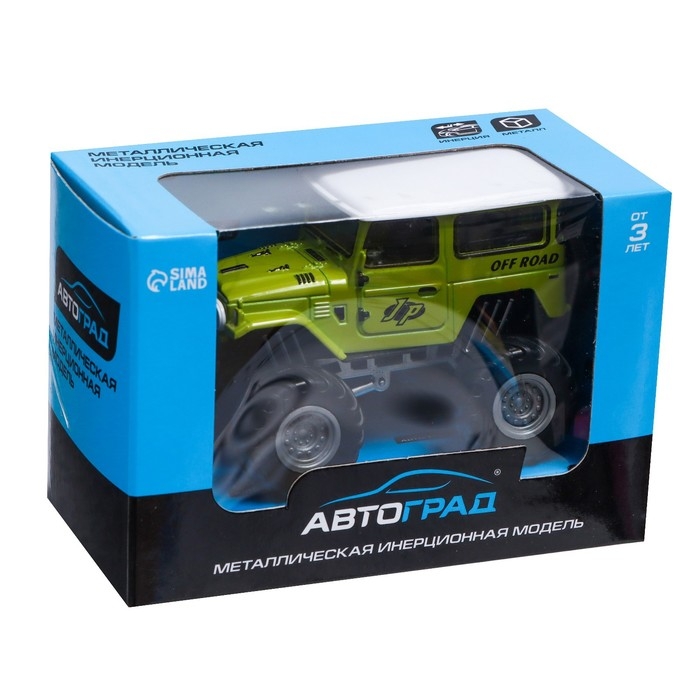 Машина металлическая &laquo;Биг-фут&raquo;, инерционная, цвет зелёный