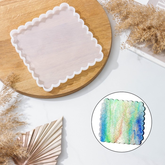 Молд Доляна «Блоссом. Квадрат», силикон, 19,5×19,5×1,1 см, прозрачный Молд Доляна «Блоссом. Квадрат», силикон, 19,5×19,5×1,1 см, прозрачный