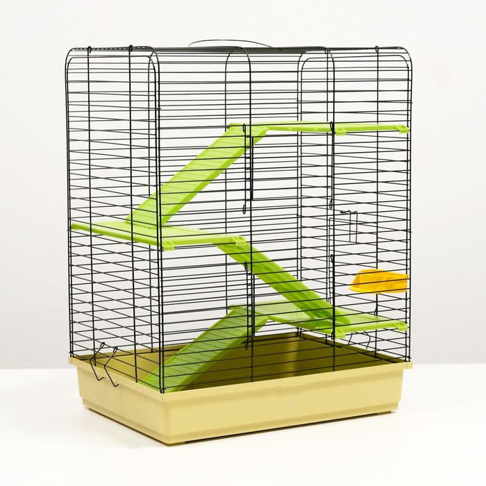Клетка Клетка "Маргаритка 3" для шиншиллы, дегу, 50 х 40 х 65 см, микс цветов