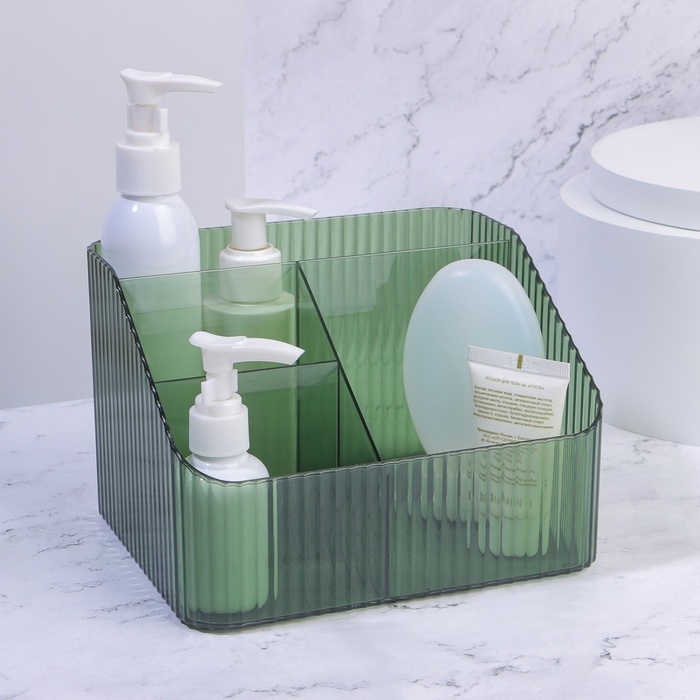 Органайзер для хранения &laquo;LIGHT&raquo;, 4 секции, 18 &times; 15 &times; 12 см, цвет МИКС