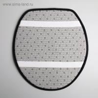 Набор ковриков для ванны и туалета Доляна «Геометрик», 3 шт: 35×40, 40×50, 50×80 см, цвет чёрный Набор ковриков для ванны и туалета Доляна «Геометрик», 3 шт: 35×40, 40×50, 50×80 см, цвет чёрный