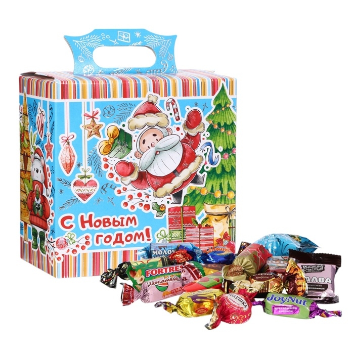 Новый год. Подарочный набор конфет Новый год. Подарочный набор конфет "Веселый праздник", 200 г