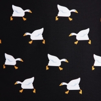 Рюкзак школьный текстильный &laquo;Гуси&raquo;, 38х14х27 см, цвет чёрный