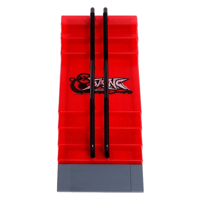 Набор скейт-парк &laquo;Трюк: прыжок с лестницы&raquo;, фингерборд с перилами на лесенках