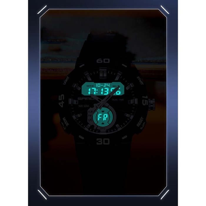 Часы наручные электронные, d-4.9 см, будильник, каледарь, ремешок силикон, черные Часы наручные электронные, d-4.9 см, будильник, каледарь, ремешок силикон, черные