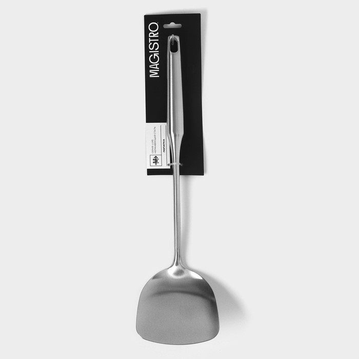 Лопатка из нержавеющей стали Magistro, 38×10 см, Luxe, цвет серебряный Лопатка из нержавеющей стали Magistro, 38×10 см, Luxe, цвет серебряный