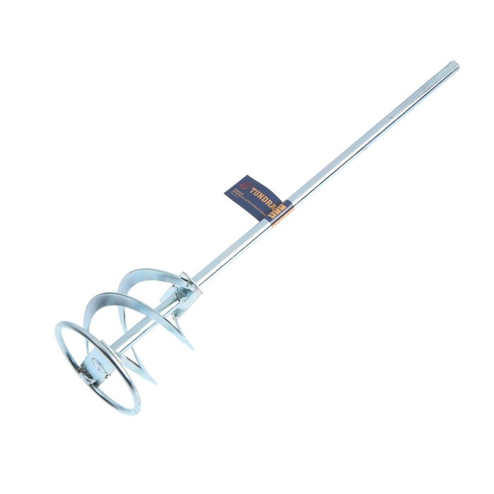 Миксер для красок и штукатурных смесей ТУНДРА, оцинкованный, SDS-plus, 80 х 10 х 400 мм