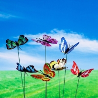 Штекер "Бабочка Винсетти "6х7см/25см, набор 10шт, МИКС Штекер "Бабочка Винсетти "6х7см/25см, набор 10шт, МИКС