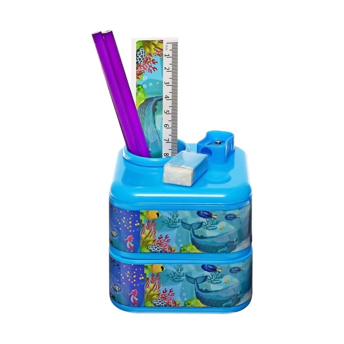 Набор настольный канцелярский, 6 предметов, Calligrata Набор настольный канцелярский, 6 предметов, Calligrata "Море"