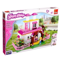 Конструктор Девочки &laquo;Дома у подружки&raquo;, 3 в 1, 496 деталей