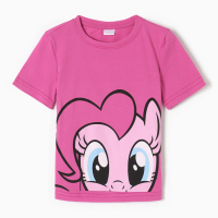 Футболка детская Мой маленький пони, рост 98-104, розовый