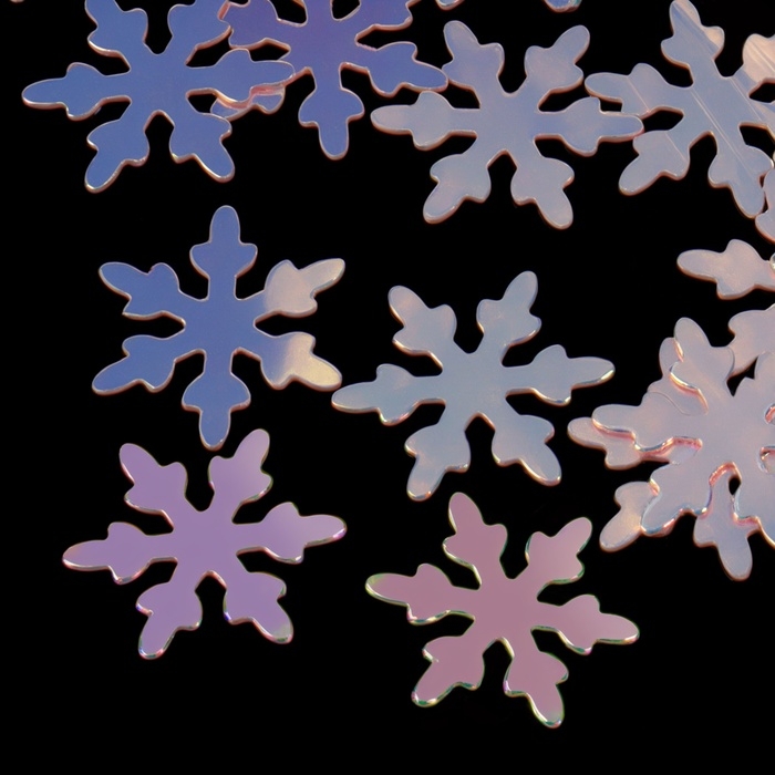 Новый год! Пайетки для декора «Снежинка», розовые/голографические Новый год! Пайетки для декора «Снежинка», розовые/голографические