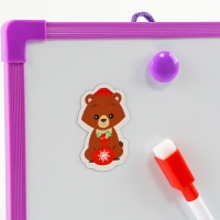 Магнитная маркерная доска на новый год &laquo;Я учусь рисовать. Зимние рисунки&raquo;