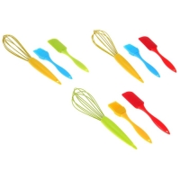 Набор для выпечки Доляна «Лето», 3 предмета: лопатка 18,7 см, кисть 17 см, венчик 26 см, цвет МИКС Набор для выпечки Доляна «Лето», 3 предмета: лопатка 18,7 см, кисть 17 см, венчик 26 см, цвет МИКС