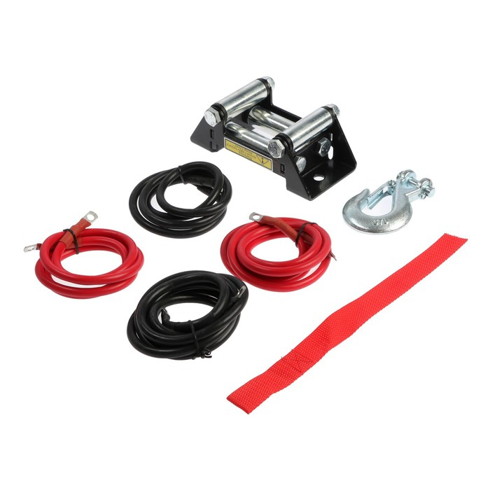 Лебедка электрическая ТУНДРА, 12/24V, 3000 lb (1.4 т), 1.2 л.с., до 3.3 м/мин, 4.8 мм х 12 м