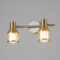 Спот "Никс" 2x40Вт E14 Бронза, черный мрамор 30х18х16см Спот "Никс" 2x40Вт E14 Бронза, черный мрамор 30х18х16см