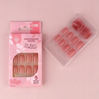 Накладные ногти «Тёмный беж», 24 шт, клеевые пластины, форма квадрат, цвет глянцевый темно-бежевый Накладные ногти «Тёмный беж», 24 шт, клеевые пластины, форма квадрат, цвет глянцевый темно-бежевый