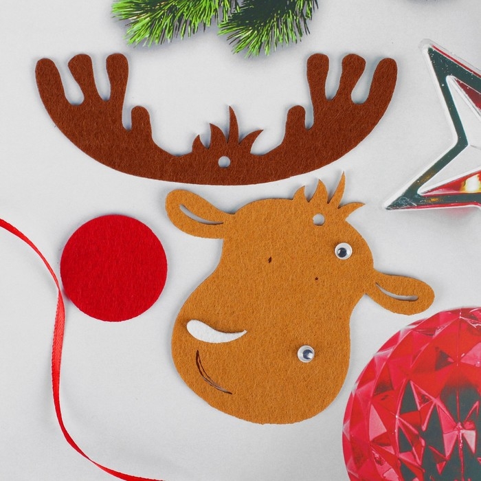 Набор для творчества - создай ёлочное украшение из фетра &laquo;Милый олень&raquo;