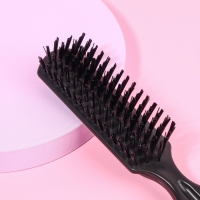 Расчёска массажная, 3,2 × 19,4 см, цвет чёрный Расчёска массажная, 3,2 × 19,4 см, цвет чёрный